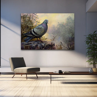 Pigeon Acrylic Painting